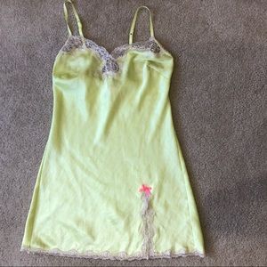 Victoria’s Secret Slip negligee nightie chartreuse